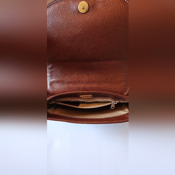 Bally Brown Woven Leather Crossbody Bag